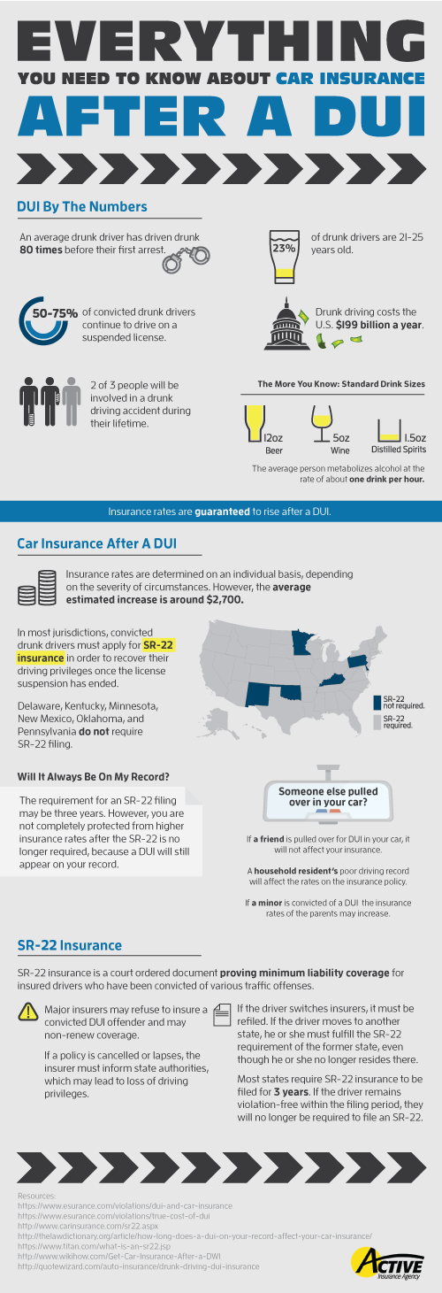 DUI Car Insurance Infographic