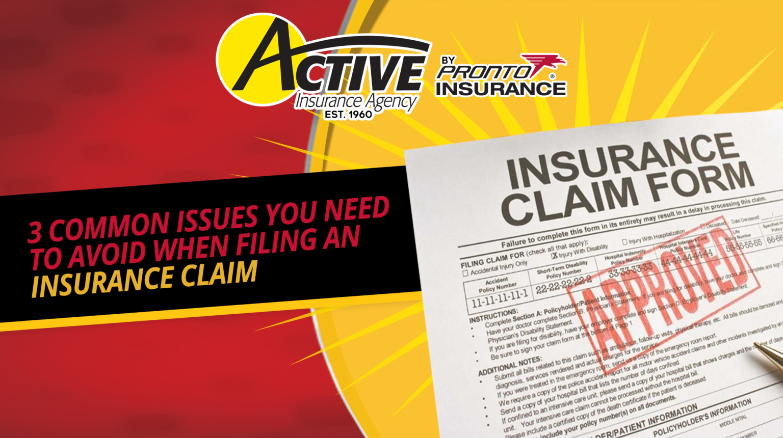 3 Common Issues You Need to Avoid When Filing an Insurance Claim